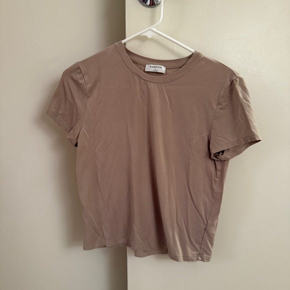 Babaton Taupe Short Sleeve Tee - Picture 1 of 6
